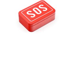 PULUZ 1 Stuks SOS Overlevingsdoos - Lege Metalen Noodvoorziening Doos - Outdoor Survival Tools Opbergdoos - Waterdichte Eerste Hulp Medicijndoos - Compacte Nooduitrusting Container