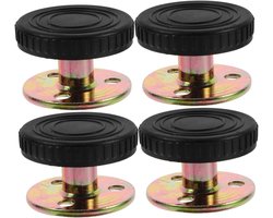 PULUZ 4 Stuks Verstelbare Meubelverhogers - Zilveren Meubelpoot Verhogers - Meubelverhogers Voor Tafels Bedden Banken - Hoogteverstelling 30-43mm