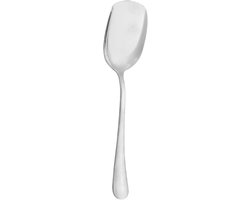 PULUZ-bestekset-grote roestvrijstalen lepel voedsellepel-huishoudbestek lange steel spatel-2 stuks-zilveren lepel-Perfect voor gezamenlijke diners