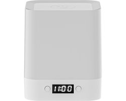 PULUZ - Nachtlampje - Camper Ambiënt Lamp - 4800mAh Lange Accuduur - 3 Kleur Temperatuur - Slimme Klok - Verborgen Handvat - Zuiver Wit - 94x105mm - 5V