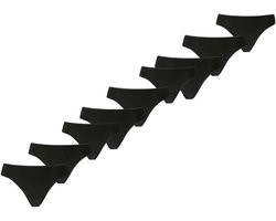 Puma - Dames - Strings - 9-pack - Zwart - Maat XL