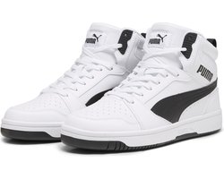 PUMA Rebound v6 Unisex Sneakers - Wit/Zwart - Maat 42,5