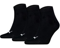 Puma - Unisex Quarter Plain Enkelsokken - 3 Pack - Maat 43-46