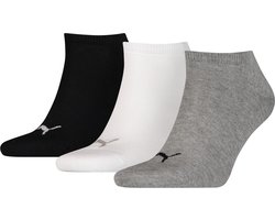 Puma - Unisex Sneakersokken - 3 Pack - Maat 39-42