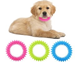 Puppy Bijtringen voor Tandjes, 3 Stuks - 360° Reiniging, Verlichting van Jeuk en Mondgezondheid voor Kleine Honden