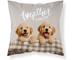 Puppy Sierkussen 40x40cm Hondje Golden Retiever