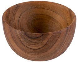 Pure Acacia Wood Aardewerk Schaaltje | Kommetje | Tapasschaaltje | Klein Schaaltje | Servies Schaaltje | Woonaccessoire 12x6.5 cm