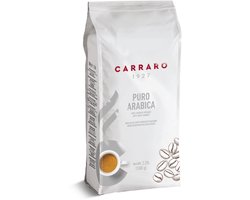 Pure Arabica Koffiebonen 1kg - Caffè Carraro - Italiaanse Espresso koffie - Geurig en bloemig - Voor Delonghi, Siemens, Jura, Moccamaster, Krups, Philips, Sage koffiezetapparaten