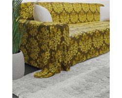 Pure Katoen Granfoulard Fantasia Damascus - Damascato Gold - 4 plaatsen - Bank