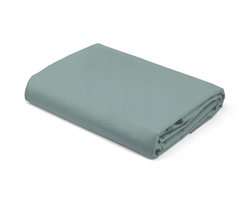 Pure Katoen Satijn Laken 160x200cm Mintgroen - Zonder Elastiek