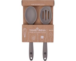 Pure Kitchen Tools set Lepel met uitsparing + Lepel Taupe