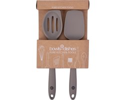 Pure Kitchen Tools set Vergietlepel + Spatel Taupe