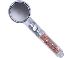 Pure shower - waterbesparende ionische douchekop met filter – Mineraal parels – Hoge druk handdouche – 3 Straalstanden – Douche met Uitknop – regendouche – massagedouche