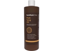 Pure Tung Olie 500ml – 100% Natuurlijke Houtolie – Waterbestendig & Voedselveilig – Matte Afwerking – Voor Binnen & Buiten Hout