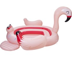 Pure4Fun Flamingo Mega Eiland Opblaasfiguur-Unisex-Roze