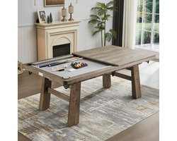 Pureline rustieke pooltafel & dining tafel - 6ft - Driftwood grijs