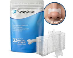 PurelyGoods® Neusstrips 33 Stuks - Anti Snurk - Huidvriendelijk