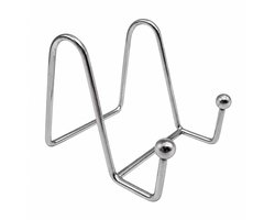 Purepeak Bordenstandaard voor Sierborden - Bordenhouder Geschikt voor Borden van 10 tot 23 cm Hoog - Bordenrek - Zilver