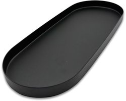 Purepeak Kaarsenplateau - Kaarsenbord - 23 x 11 cm - Kaarsenhouder - Zwart - Industrieel - Sleutelbakje