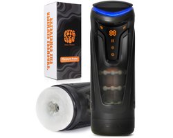 PureVibe® Pleasure Pulse Masturbator voor man - 9 vibratie standen - Versie 2.0 Verbeterd model - 9 aftrek standen - verwarmingsoptie - Sex Toys voor Mannen - Masturbators - Blowjob Masturbator - Pocket Pussy - valentijn cadeau