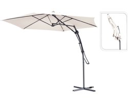 Push-up zweefparasol - Ø300cm - creme
