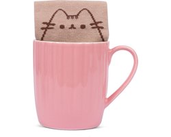 Pusheen Mok En Sokken Pusheen 15 X 8,5 Cm Keramiek Roze 2-delig