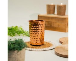 Puur Koperen Beker Gehamerd - 300 ml