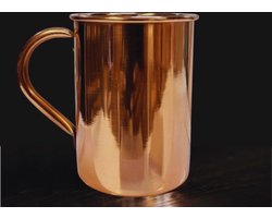 Puur Koperen Mok met Messing Handvat - 400 ml