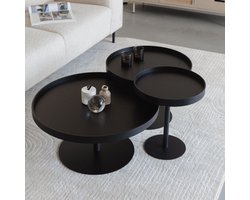 Puur - Lars sidetable zwart L