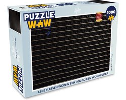 Puzzel Lege flessen wijn in een rek bij een wijnkelder - Legpuzzel - Puzzel 1000 stukjes volwassenen