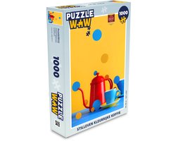 Puzzel Stilleven - Koffiekan - Theemok - Legpuzzel - Puzzel 1000 stukjes volwassenen