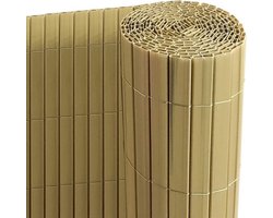 PVC Rolhek Scherm Bamboe - 100x500cm Balkon & Tuin Privacyfolie