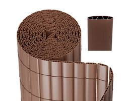 PVC Tuinscherm - balkon Tuinafscheiding & Balkonscherm terras en tuin - bruin 1.2x3m