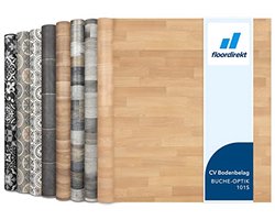 PVC Vloerbedekking met Houtlook voor Keuken en Balkon, Gemakkelijk te Onderhouden, Diverse Ontwerpen, Verkocht per Meter