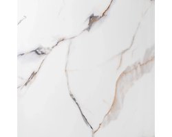 PVC Wandpaneel Calacatta Gold Hoogglans - 120x280x0,3 cm | Marmerlook | Waterdicht | Badkamer | Keuken | Wandbekleding | Luxe Wandpaneel | PVC Panelen | Wanddecoratie | Hoogglans Wandpaneel | Interieur