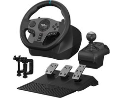 PXN - V9 - Race Stuur - Met Pedalen en Shifter - 270/900°- Game Stuur - Geschikt voor PS4 - Xbox One - PC - Xbox Series X|S - PS3 - Met App
