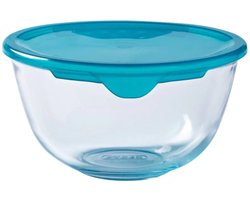 Pyrex - Cook & Enjoy Mengkom met Deksel 2,3 liter - Transparant - Borosilicaatglas - Polypropyleen