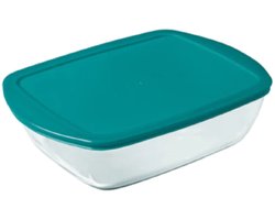 PYREX - Cook & Store Schaal Rechthoek - Inclusief Deksel - 1,1l
