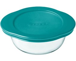Pyrex Cook & Store Schaal Rond - Inclusief Deksel - Borosilicaatglas - 350 ml - Transparant