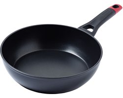 Pyrex - Optima Koekenpan Ø 28 cm - Zwart - Rood - Aluminium