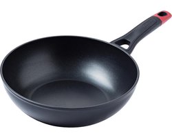 Pyrex Optima Wok Pan - Aluminium - Ø28 cm - Zwart