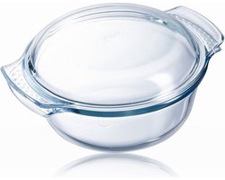 Pyrex ronde ovenschaal met deksel 1,4ltr