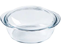 Pyrex Ronde schaal met deksel 2,3+0,7L