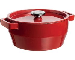 Pyrex Slowcook Braadpan - Rood - 20 cm - Gietijzer