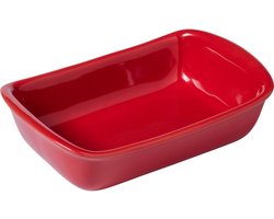 Pyrex - Supreme Ovenschaal Rechthoek 1,4 liter - Rood - Keramiek
