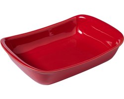 Pyrex - Supreme Ovenschaal Rechthoek 3,2 liter - Rood - Keramiek