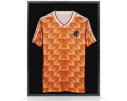 Q-Living Wissellijst Aluminium - Inlijsten Voetbal Shirt - 60x80 CM - Zwart - Diepe lijst - 3D Box Frame - Shirt Inlijsten In Fotolijst