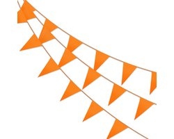 Q2P - Slingers - Verjaardag - Versiering - Vlaggenlijn - Vlaggetjes - Feest - Koningsdag- EK - WK - Slinger - Oranje