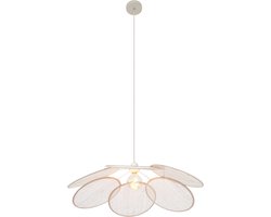 QAZQA aisha - Japandi Hanglamp - 1 lichts - L 80 cm - Crème - Woonkamer | Slaapkamer | Keuken