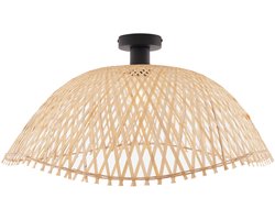 QAZQA alka - Art Deco Plafondlamp - 1 lichts - Ø 60 cm - Zwart - Woonkamer | Slaapkamer | Keuken